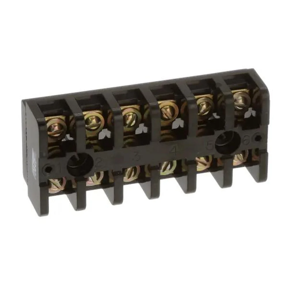 BASE TERMINALES 6P PARA CABLE #10 30AMP