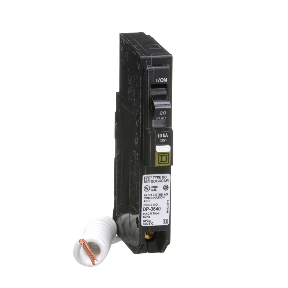 BREAKER QO 20A 1P 10KA@240V FALLA ARCO 14-8AWG CU / 12-8AWG AL QO120CAFI