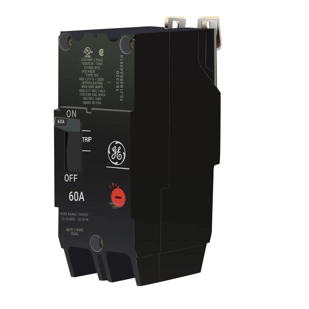 BREAKER TEY 60 AMP 2P 480/277V G.E. TEY260 - Image 2