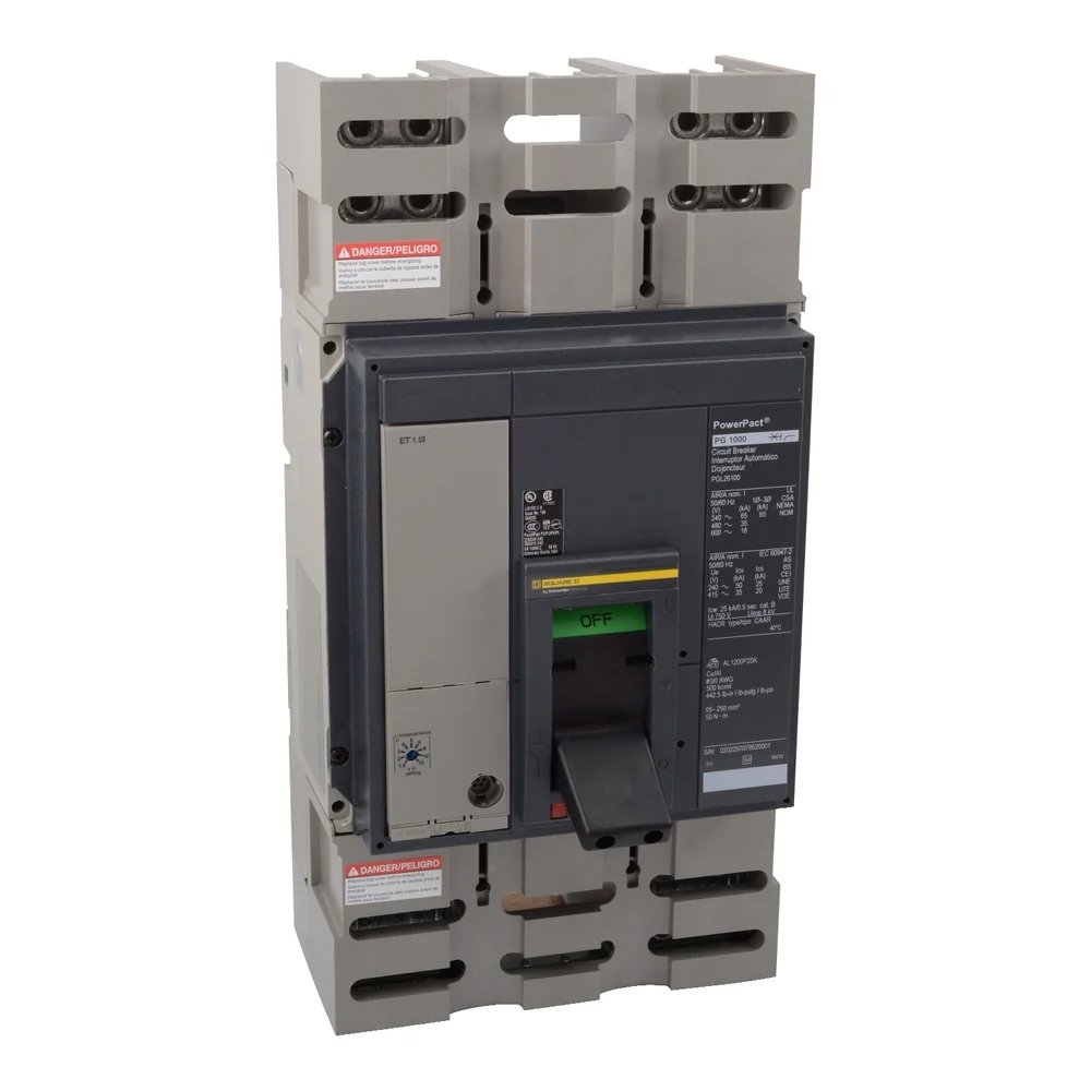 BREAKER PGL 480-1200A 3P 35KA@480V 65KA@240V LI 3.0 (4)3/0-500MCM PGL36120U31A