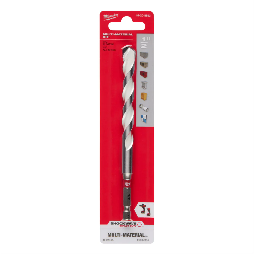 BROCA DE CARBURO 1/2X6 MULTIMATERIAL