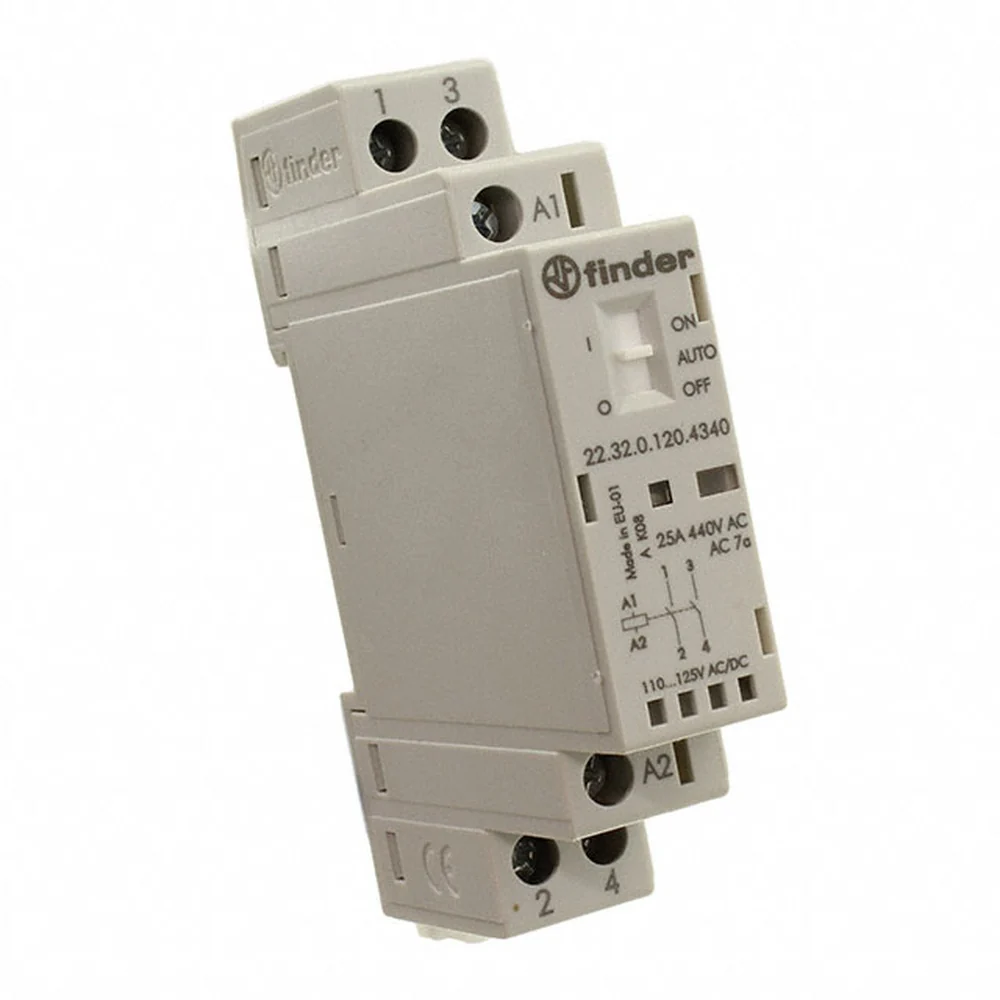 CONTACTOR 2P, 25A, AC-1, 120VAC, 22.32.0.120.4340 - Image 2