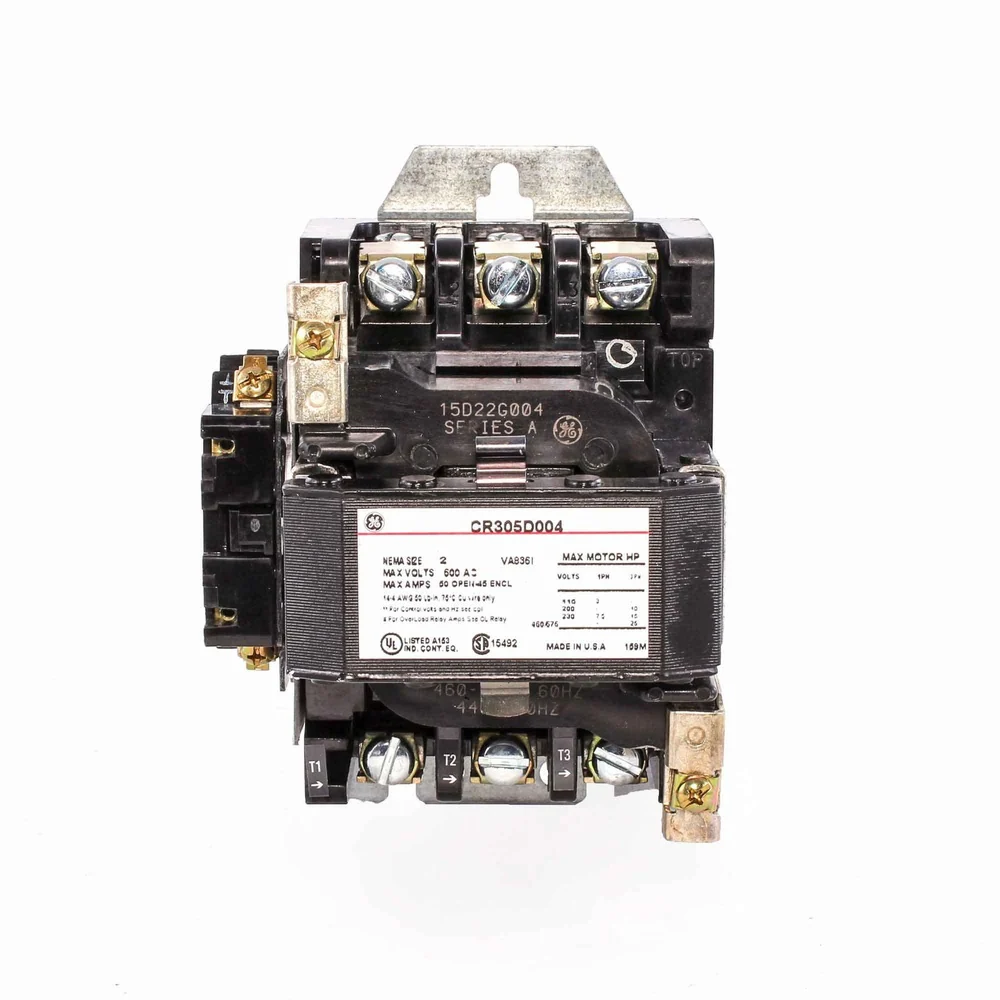 CONTACTOR 50 AMP 480V NEMA 2 G.E. CR305D004 - Image 2