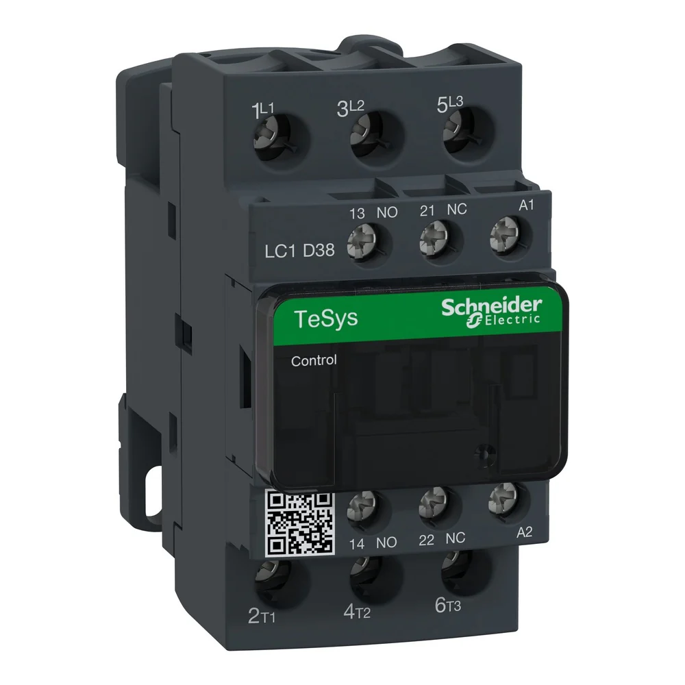 CONTACTOR AC-3 38A/AC-1 50A 120VAC (LC1D38FE7) - Image 3