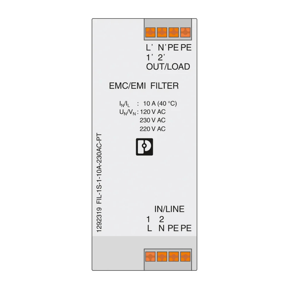 FILTRO CEM FIL-1S-1-10A-230AC-PT 230VAC 1292319 - Image 3