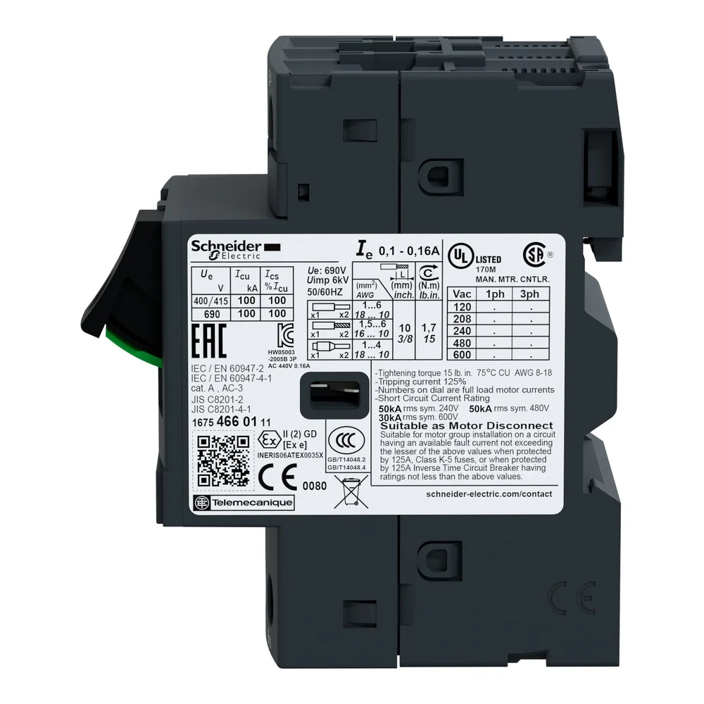 GUARDAMOTOR 1-1.6A 690VMAX (GV2ME06) - Image 3