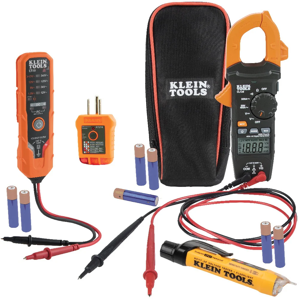 KIT DE VOLTIAMPERIMETRO CON PROBADOR CL120VP - Image 3