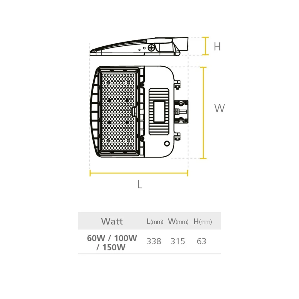 LAMPARA LED TIPO CALLE 100W 4K UL SYLVANIA - Image 2