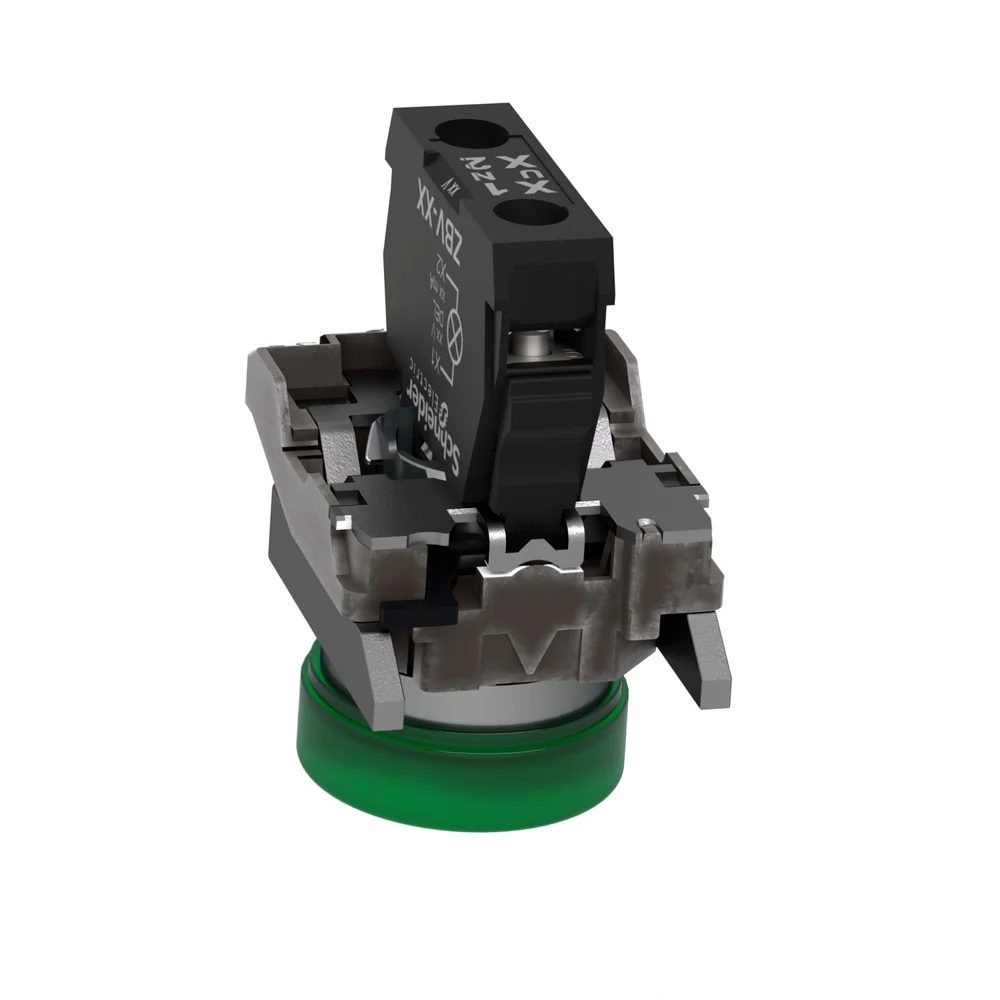 LUZ PILOTO METALICA LED VERDE 120VAC (XB4BVG3) - Image 3