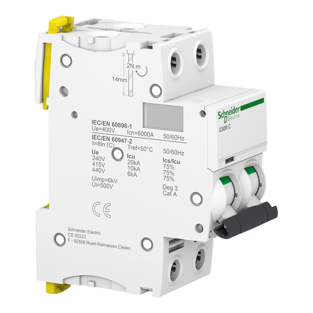 MINIBREAKER 2P 16A 440VMAX CURVA C (A9F74216) - Image 3