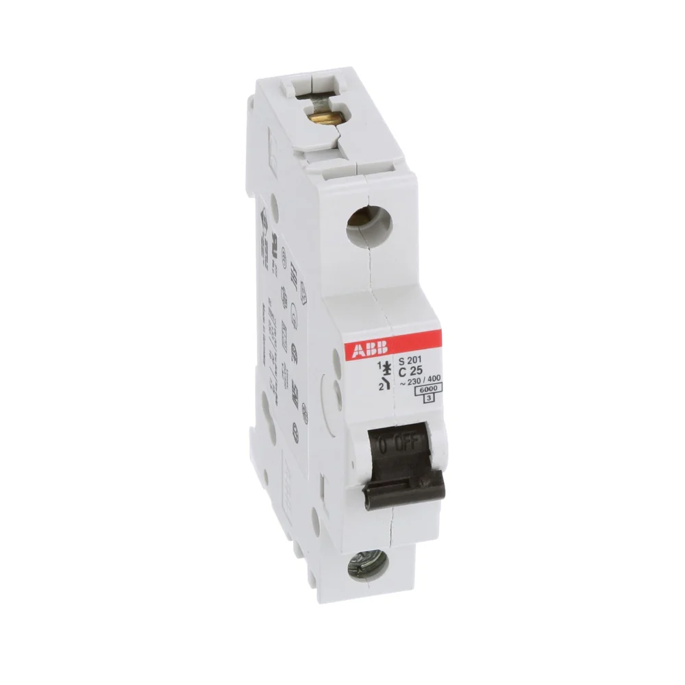 MINIBREAKER ABB (S201-C25) 480V C 6KA 1P 25A AC/DC - Image 2