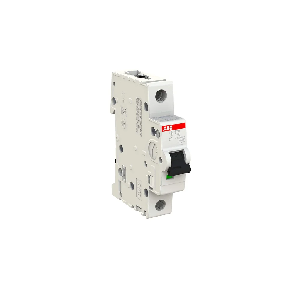 MINIBREAKER ABB (S201-C63) 480V C 6KA 1P 63A AC/DC - Image 2