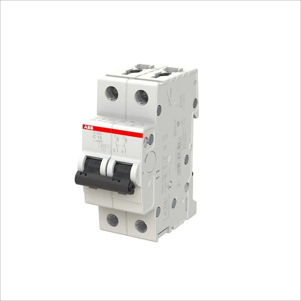 MINIBREAKER ABB (S202-C16) 480V C 6KA 2P 16A AC/DC - Image 3
