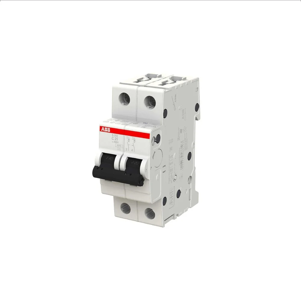 MINIBREAKER ABB (S202-C25) 480V C 6KA 2P 25A AC/DC - Image 3