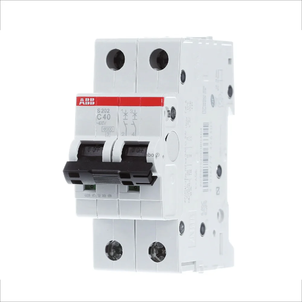 MINIBREAKER ABB (S202-C40) 480V C 6KA 2P 40A AC/DC - Image 2
