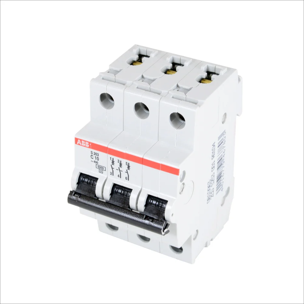MINIBREAKER ABB (S203-C10) 480V C 6KA 3P 10A AC/DC - Image 2