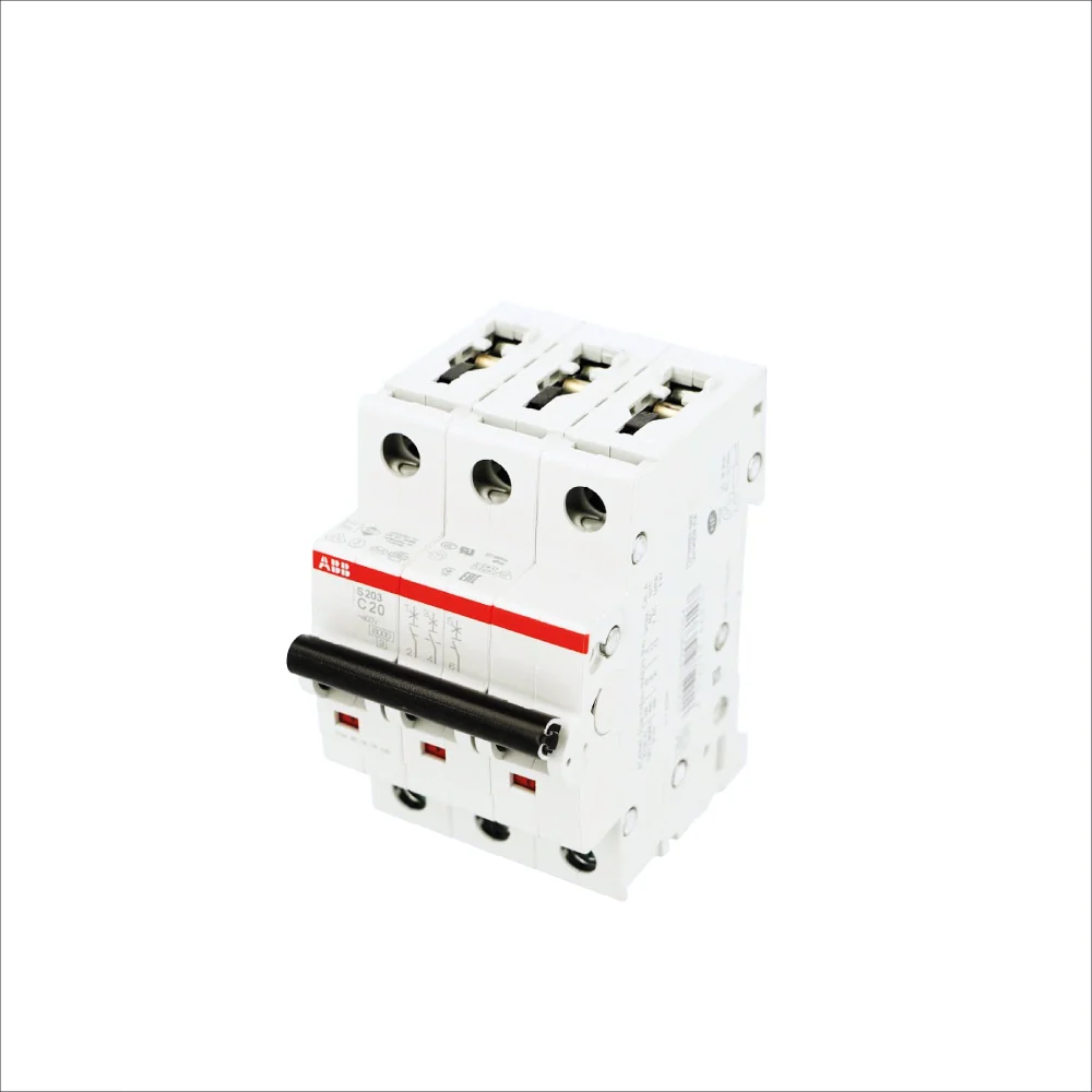 MINIBREAKER ABB (S203-C20) 480V C 6KA 3P 20A AC/DC - Image 3