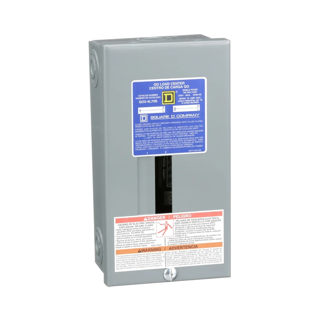 CENTRO DE CARGA 70A 2E 1F 120/240V N1 T/SUPERFICIAL 14-4AWG CU / 12-3AWG AL QO24L70S - Image 2