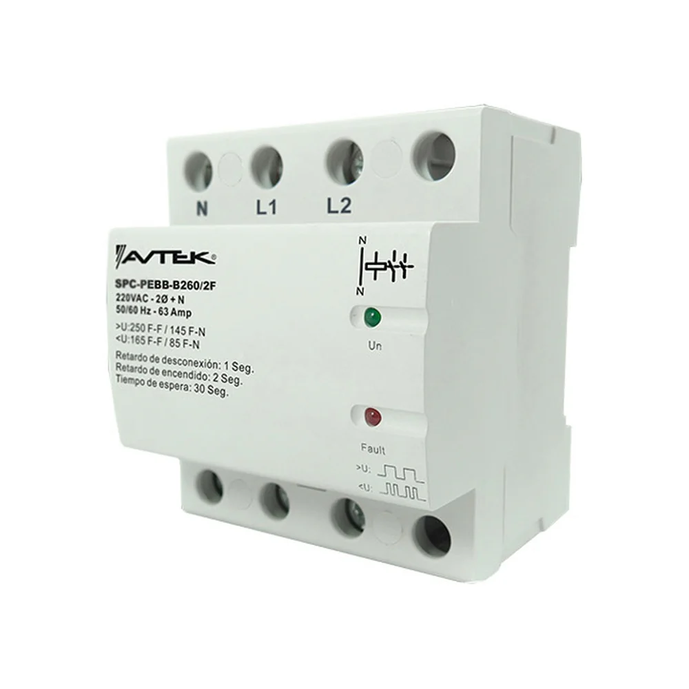 PROTEC 2F+N 63A 220V PEBB1332-2F / PEBB-B260-2F