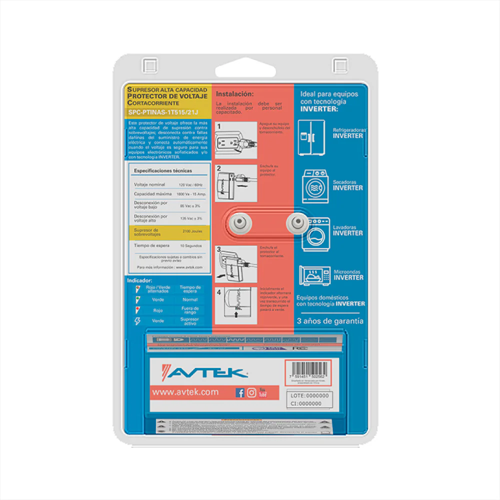 PROTEC NEVE.120V INVERTER SPC-PTINAS-1T515/21J - Image 3