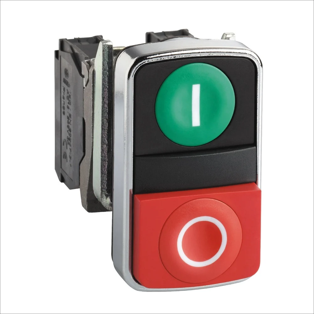 PULSADOR DOBLE METALICO START/STOP NA+NC (XB4BL73415) - Image 3