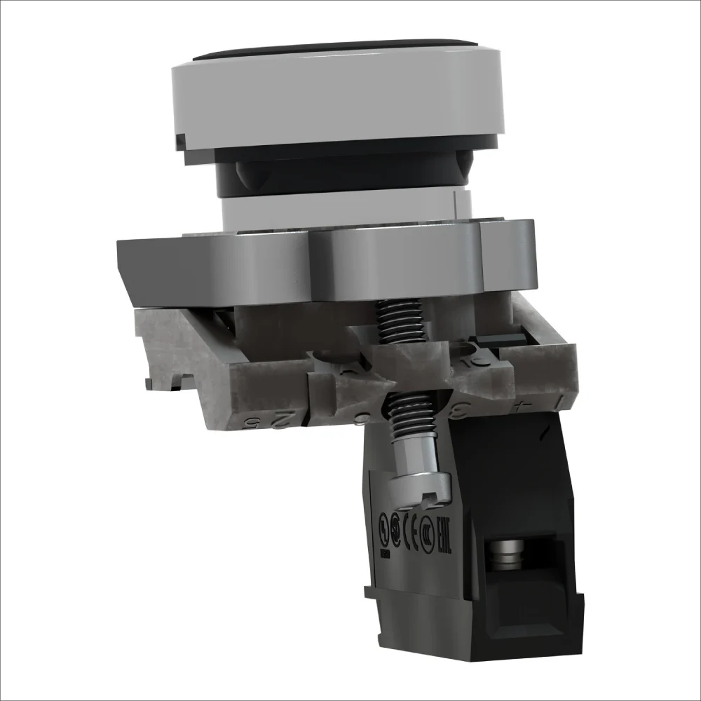 PULSADOR METALICO NEGRO 1NA XB4BA21 - Image 2