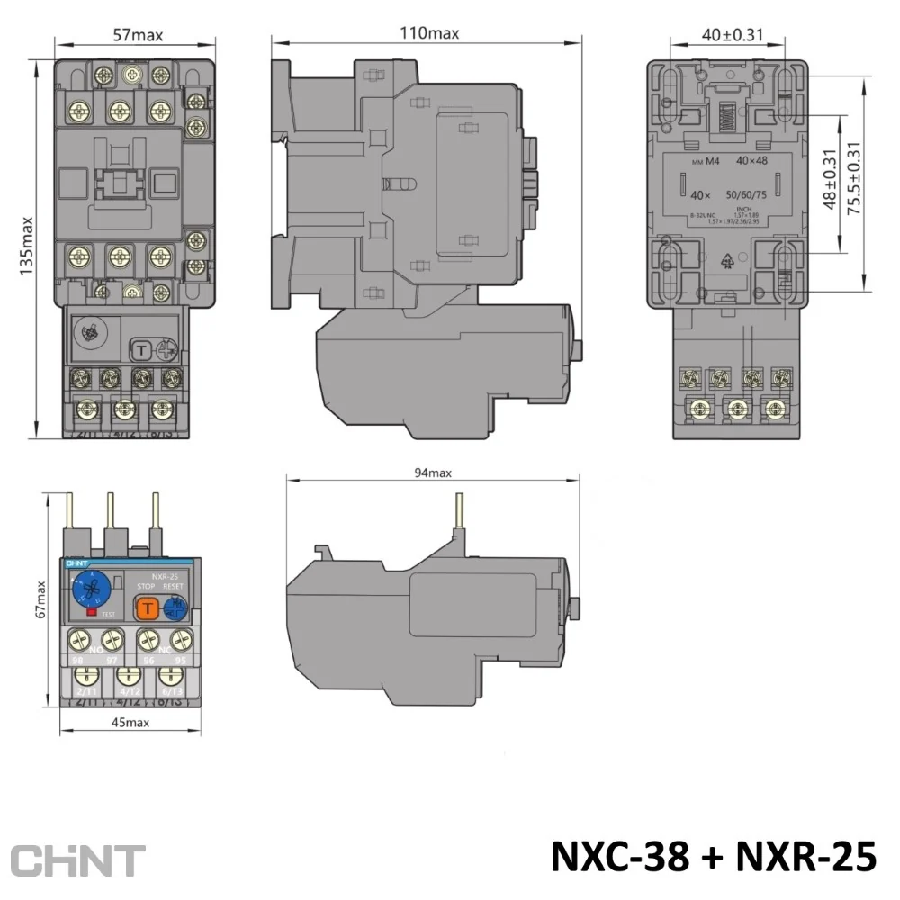RELAY TERMICO 0.4-0.63A NXR-25 - Image 2