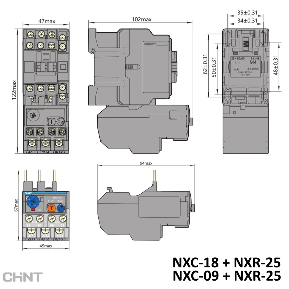 RELAY TERMICO 0.4-0.63A NXR-25 - Image 3