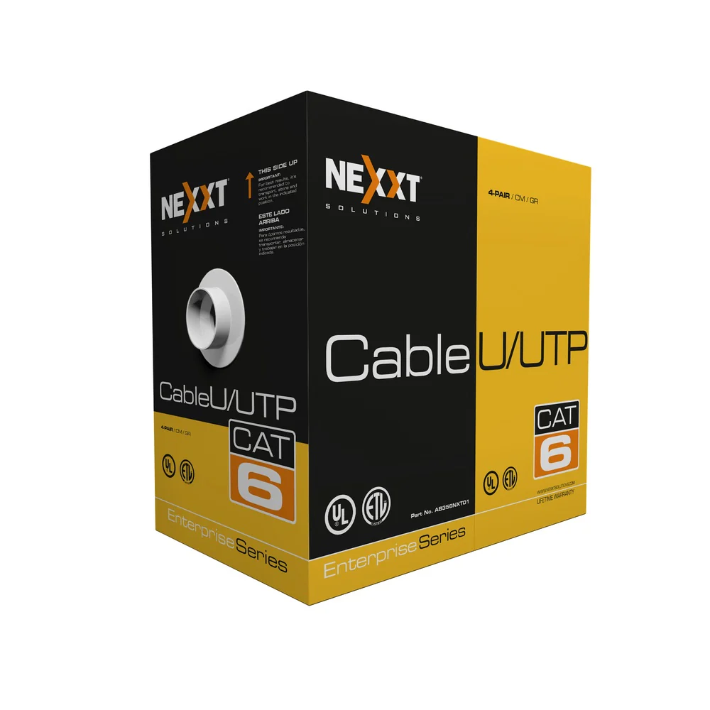 ROLLO DE CABLE COBRE UTP CM CAT 6 AZ AB356NXT32 NEXXT - Image 2