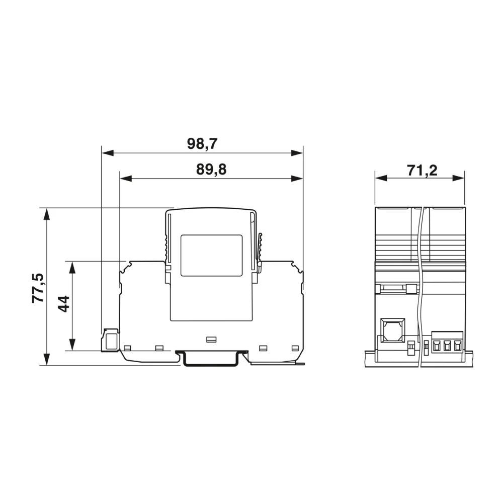 SUPRESOR VOLTAJE 3F T/1 HASTA 300VAC 50KA 2910360 - Image 2