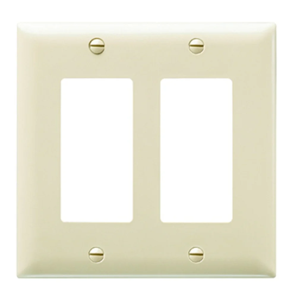TAPA DECORA 2 GANG CREMA TP262I