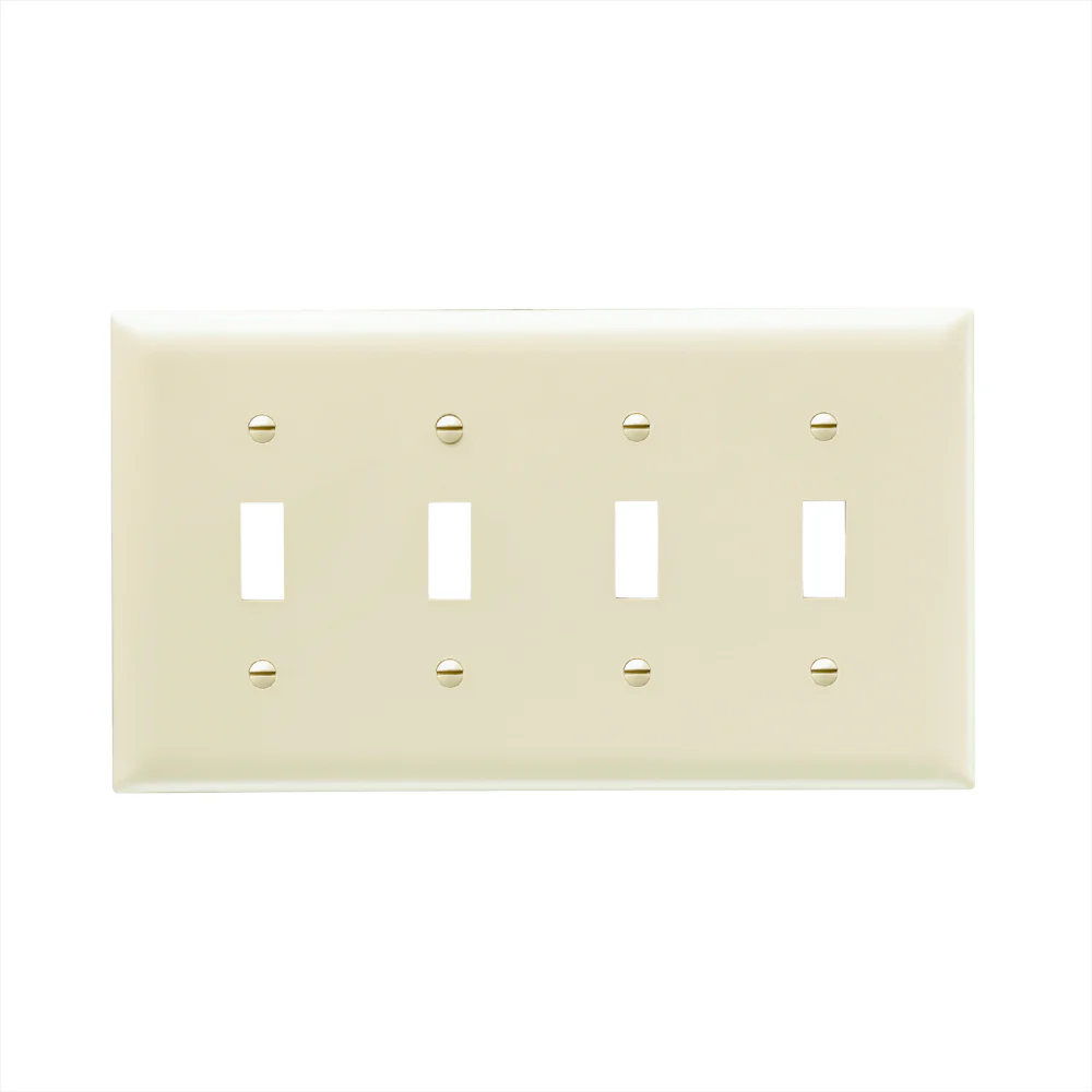 TAPA PARA 4 SWITCH CREMA TP4I