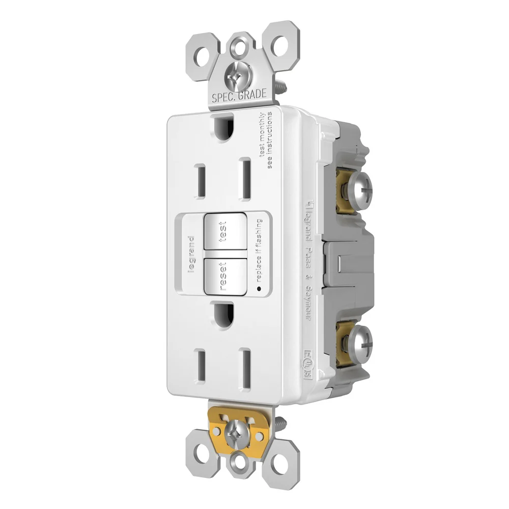 TOMA GROUND FAULT 15 AMP BLANCO 1597W - Image 2